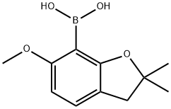 (6-甲氧基-2,2-二甲基-2,3-二氢苯并呋喃-7-基)硼酸 结构式