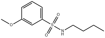 N-butyl-3-methoxybenzene-1-sulfonamide 结构式