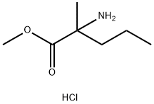 Norvaline, 2-methyl-, methyl ester, hydrochloride (9CI) Structure