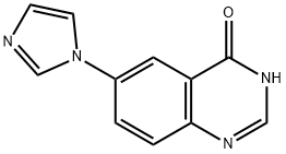 4(3H)-quinazolinone,6-(H-imidazol-1-yl)- Structure