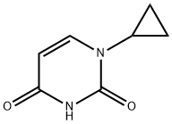 2,4(1H,3H)-Pyrimidinedione, 1-cyclopropyl- Struktur