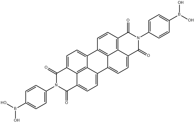 Boronicacid,B,B'-[(1,3,8,10-tetrahydro-1,3,8,10-tetraoxoanthra[2,1,9-def:6,5,10-d'e'f']diisoquinoline-2,9-diyl)di-4,1-phenylene]bis-,1798300-46-5,结构式