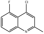 Quinoline, 4-chloro-5-fluoro-2-methyl- Structure