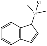 1H-Indene, 1-(chlorodimethylsilyl)- 化学構造式