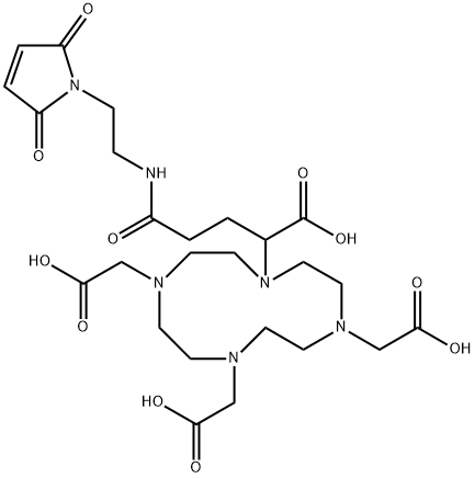 MALEIMIDE-DOTA-GA 结构式