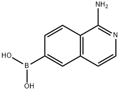 Boronic acid, B-(1-amino-6-isoquinolinyl)- Struktur
