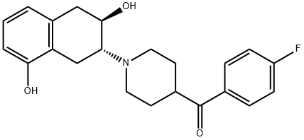 (1-((2R,3R)-3,8-dihydroxy-1,2,3,4-tetrahydronaphthalen-2-yl)piperidin-4-yl)(4-fluorophenyl)methanone|(1-((2R,3R)-3,8-dihydroxy-1,2,3,4-tetrahydronaphthalen-2-yl)piperidin-4-yl)(4-fluorophenyl)methanone