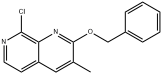 2-(Benzyloxy)-8-chloro-3-methyl-1,7-naphthyridine Structure