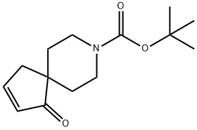 8-?Azaspiro[4.5]?dec-?2-?ene-?8-?carboxylic acid, 1-?oxo-?, 1,?1-?dimethylethyl ester Structure
