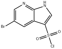 1H-Pyrrolo[2,3-b]pyridine-3-sulfonyl chloride, 5-bromo-|5-溴-1H-吡咯并[2,3-B]吡啶-3-磺酰氯