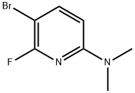 2-Pyridinamine, 5-bromo-6-fluoro-N,N-dimethyl- Structure