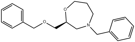 (S)-4-Benzyl-2-((benzyloxy)methyl)-1,4-oxazepane Structure