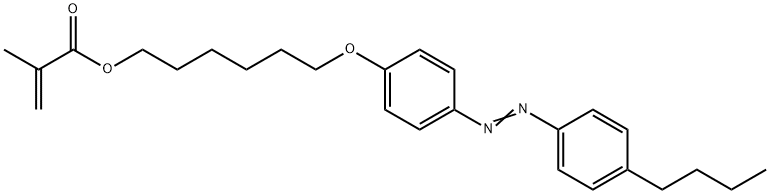 2-Propenoic acid, 2-methyl-, 6-[4-[2-(4-butylphenyl)diazenyl]phenoxy]hexyl ester Structure