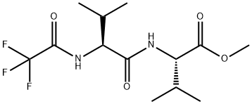 L-Valine, N-(2,2,2-trifluoroacetyl)-L-valyl-, methyl ester 化学構造式