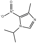 1-isopropyl-4-methyl-5-nitro-1H-imidazole 化学構造式