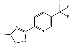 Pyridine, 2-[(4S)-4,5-dihydro-4-methyl-2-oxazolyl]-5-(trifluoromethyl)-|(S)-4-甲基-2-(5-(三氟甲基)吡啶-2-基)-4,5-二氢恶唑