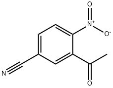Benzonitrile, 3-acetyl-4-nitro- Struktur