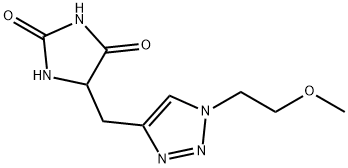 5-([1-(2-Methoxyethyl)-1h-1,2,3-triazol-4-yl]methyl)imidazolidine-2,4-dione Struktur