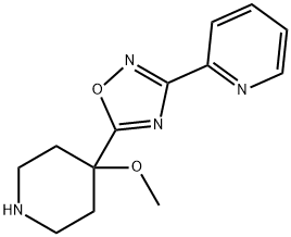 2-[5-(4-methoxypiperidin-4-yl)-1,2,4-oxadiazol-3-yl]pyridine Structure