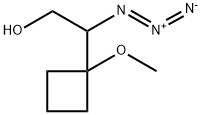 2-azido-2-(1-methoxycyclobutyl)ethan-1-ol Struktur