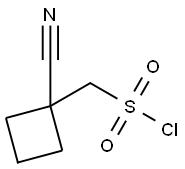 (1-cyanocyclobutyl)methanesulfonyl chloride Structure