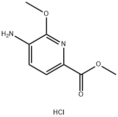 methyl 5-amino-6-methoxypyridine-2-carboxylate hydrochloride Structure