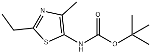 tert-butyl N-(2-ethyl-4-methyl-1,3-thiazol-5-yl)carbamate Structure