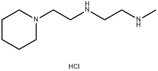 [2-(methylamino)ethyl][2-(piperidin-1-yl)ethyl]amine trihydrochloride 结构式