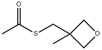 1-{[(3-methyloxetan-3-yl)methyl]sulfanyl}ethan-1-one Struktur