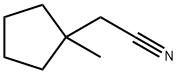 2-(1-methylcyclopentyl)acetonitrile 化学構造式