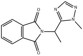 2-[1-(1-methyl-1H-1,2,4-triazol-5-yl)ethyl]-2,3-dihydro-1H-isoindole-1,3-dione,1803592-78-0,结构式