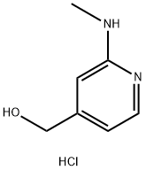[2-(methylamino)pyridin-4-yl]methanol hydrochloride Struktur