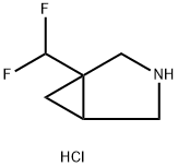 1-(difluoromethyl)-3-azabicyclo[3.1.0]hexane hydrochloride,1803593-63-6,结构式