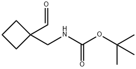 tert-butyl N-[(1-formylcyclobutyl)methyl]carbamate|