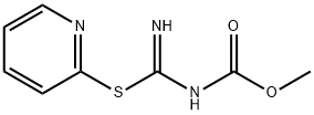 methyl N-[(pyridin-2-ylsulfanyl)methanimidoyl]carbamate Structure