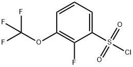 Benzenesulfonyl chloride, 2-fluoro-3-(trifluoromethoxy)- Struktur