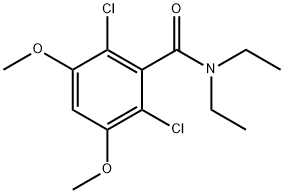 Benzamide, 2,6-dichloro-N,N-diethyl-3,5-dimethoxy- Structure