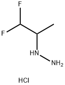 (1,1-difluoropropan-2-yl)hydrazine hydrochloride Struktur