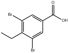 Benzoic acid, 3,5-dibromo-4-ethyl- 结构式