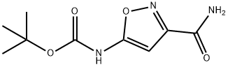 tert-butyl N-(3-carbamoyl-1,2-oxazol-5-yl)carbamate 结构式