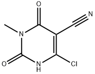 6-chloro-3-methyl-2,4-dioxo-1,2,3,4-tetrahydropyrimidine-5-carbonitrile Structure