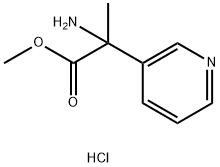 2-氨基-2-(吡啶-3-基)丙酸甲酯二盐酸盐 结构式