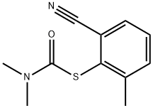 1-[(2-cyano-6-methylphenyl)sulfanyl]-N,N-dimethylformamide 化学構造式