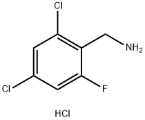 (2,4-dichloro-6-fluorophenyl)methanamine hydrochloride Structure