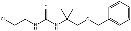1-[1-(benzyloxy)-2-methylpropan-2-yl]-3-(2-chloroethyl)urea 化学構造式