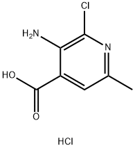 3-amino-2-chloro-6-methylpyridine-4-carboxylic Acid Hydrochloride Struktur