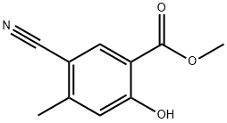 5-Cyano-2-hydroxy-4-methyl-benzoic acid methyl ester Structure