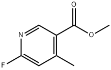 6-氟-4-甲基烟酸甲酯 结构式