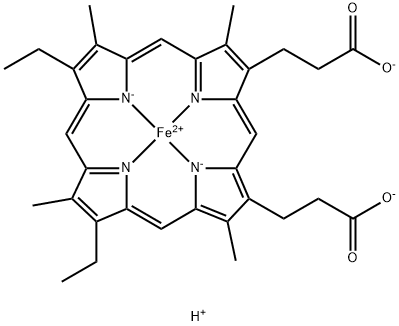 铁卟啉结构图图片