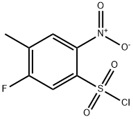 Benzenesulfonyl chloride, 5-fluoro-4-methyl-2-nitro- 结构式